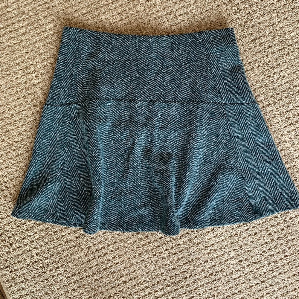 NWT Loft Blue Size L Loose Mini Skirt